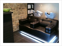 Inside the salon